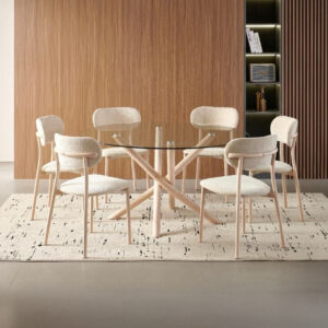 Rectangular Dining Table with Chairs – Modern Design
