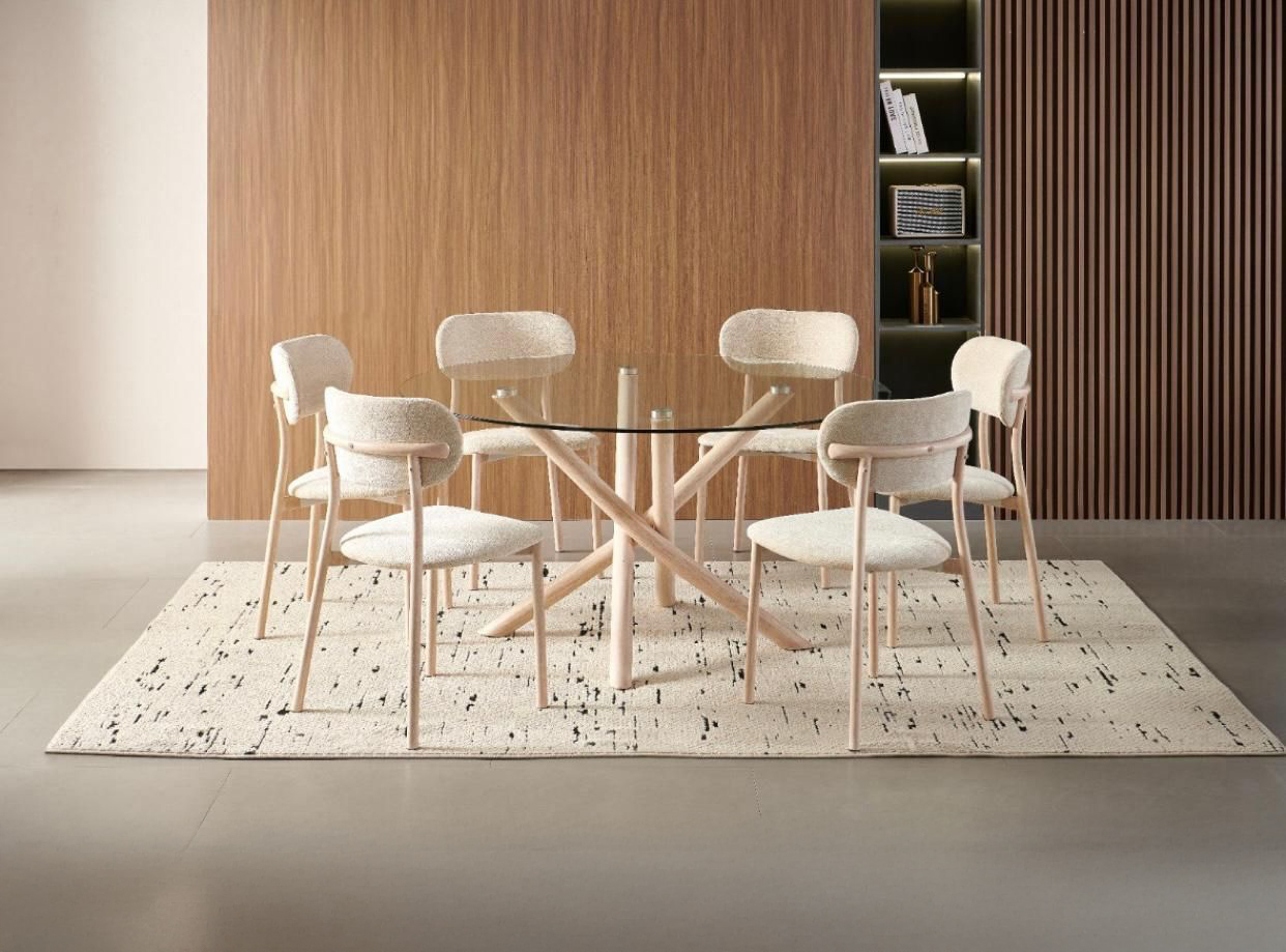Rectangular Dining Table with Chairs – Modern Design